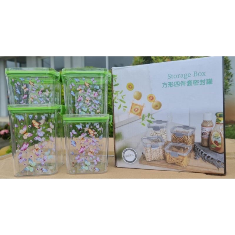 TOPLES AKRILIK CANISTER SET 4pcs