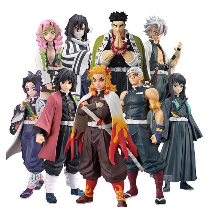 Tanjiro Nezuko Zenitsu Inosuke Action Figure Kimetsu No Yaiba