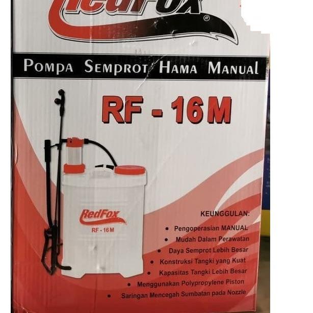 WWA159 Redfox Pompa Semprot Hama Manual 16 L Tengki/Tangki Semprot Hama Pompa Solo RF-16M |