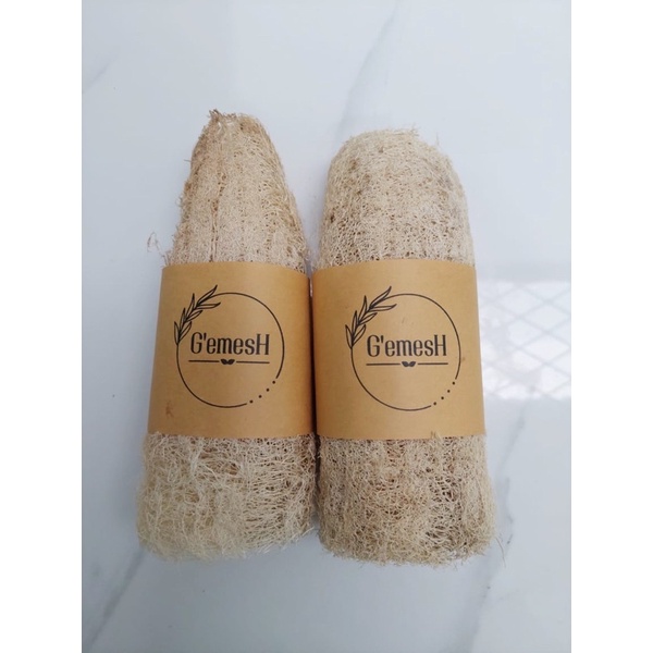 Jual Emes Loofah Sabun Gambas Kering Oyong Scrub Spons Organik