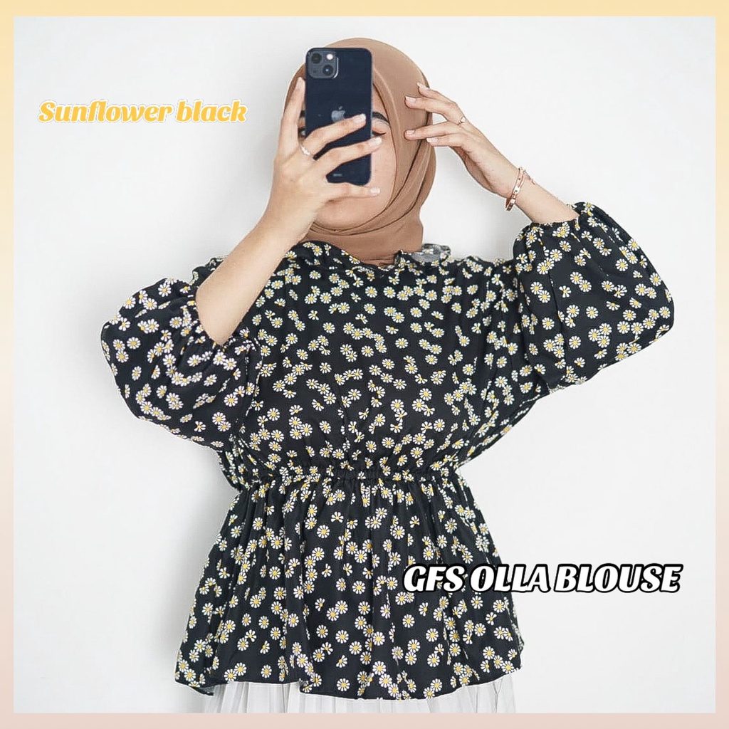GFS FLOWY BLOUSE VINTAGE KOREAN STYLE | OLLA BLOUSE | BLOUSE SESA