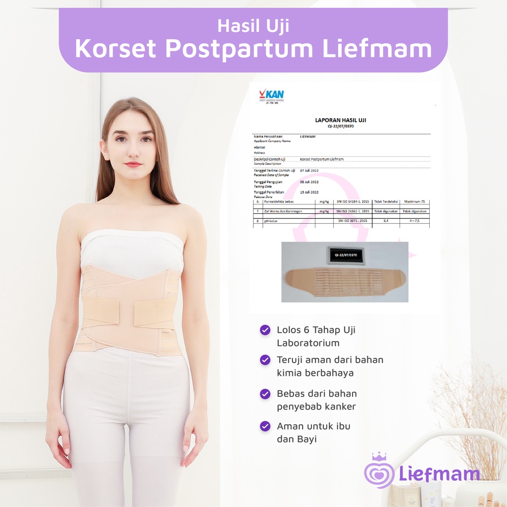 [XL-3XL] Korset Postpartum Liefmam (Zaraya) Original - Korset Pengecil Perut Pasca Melahirkan