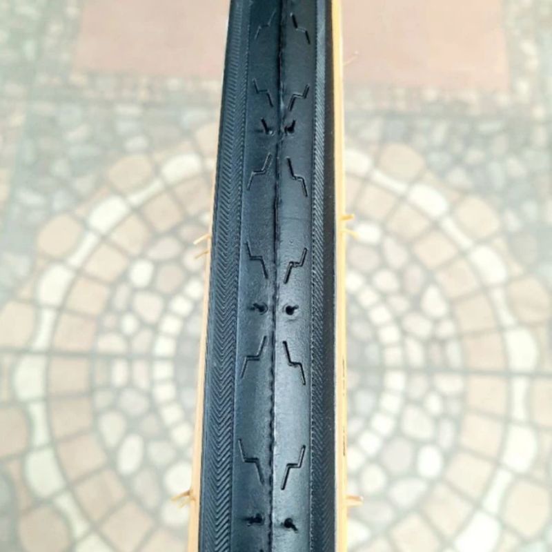 Ban luar Kenda Gumwall 700x25c 700 x 25 skinwall sepeda fixie balap roadbike