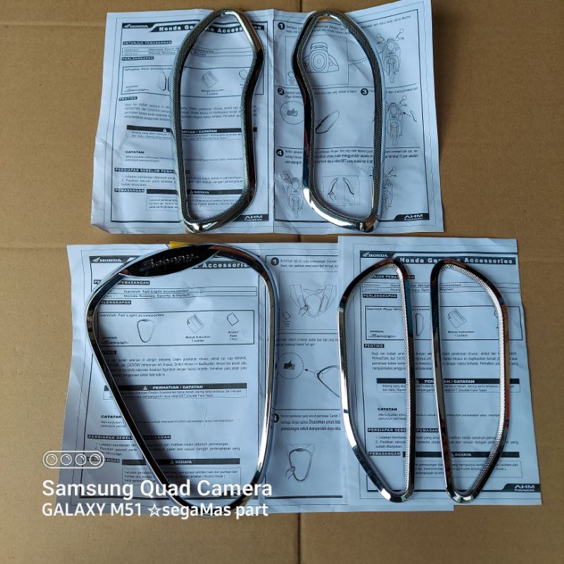garnish lampu depan reflektor lampu sein depan belakang stop Scoopy fi K16 aksesoris original