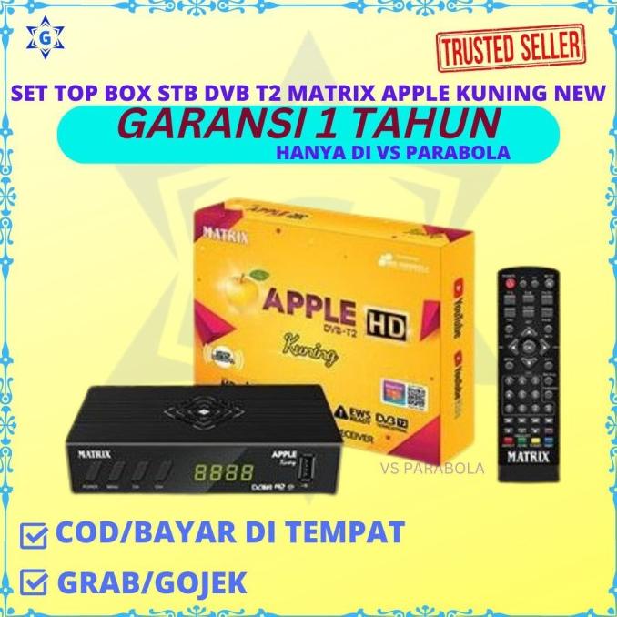SET TOP BOX DVB T2 KUNING MATRIX APPLE