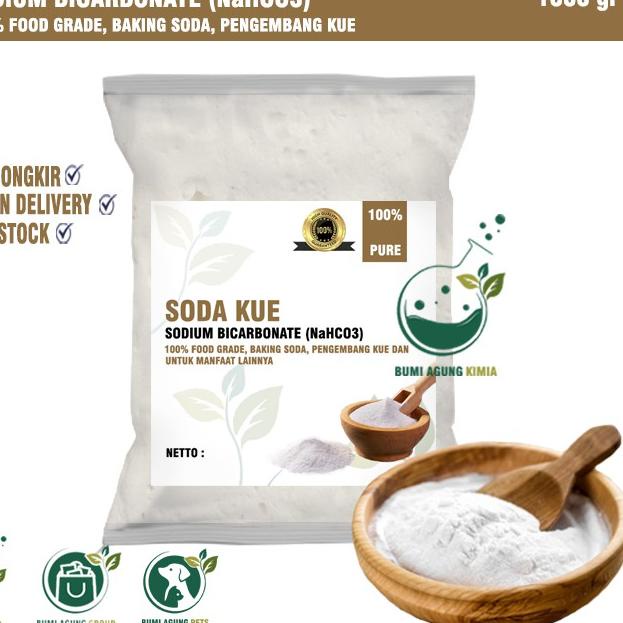 

[KODE PRODUK HIQJZ7544] SODA KUE / BAKING SODA 1KG SODIUM BICARBONATE FOOD GRADE