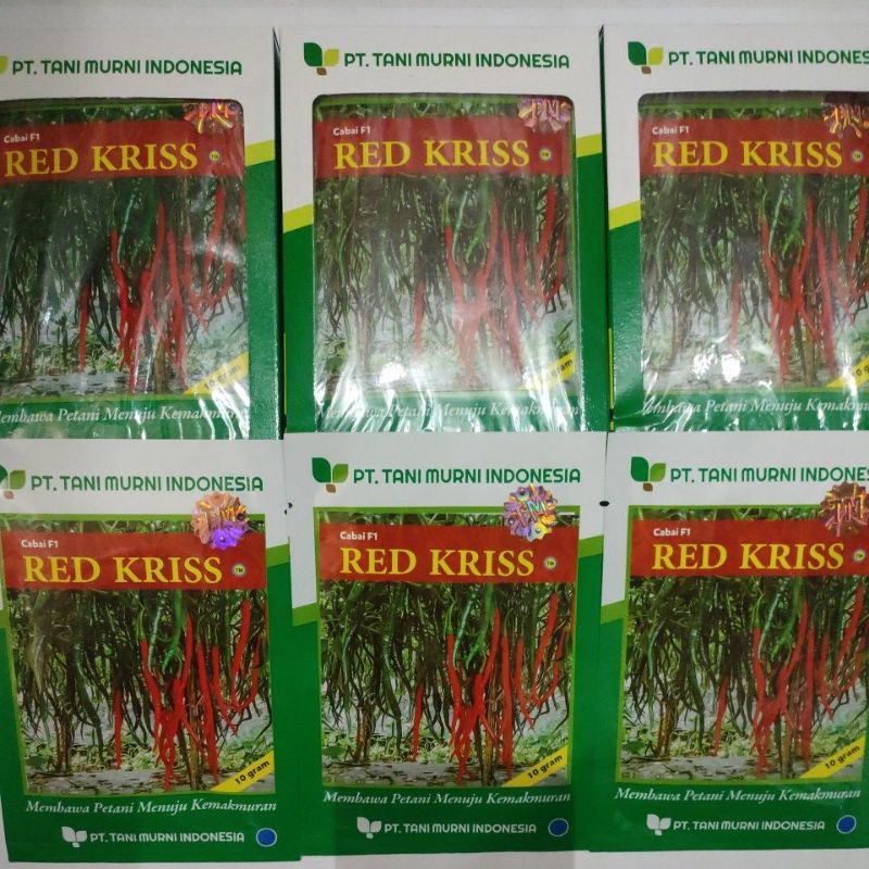 Jual Benih Cabai Keriting F Red Kriss Gr Shopee Indonesia