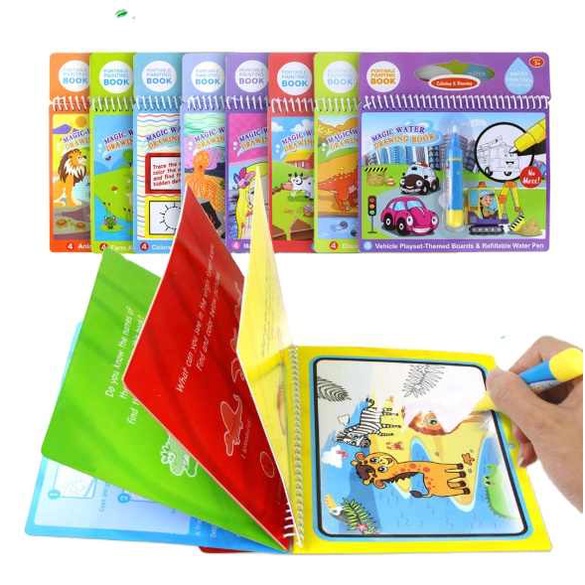 

WATER DRAWING BOOK 2+/MEWARNAI GAMBAR DENGAN PENA AIR 2+