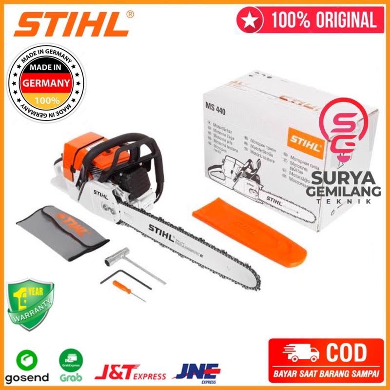 Gergaji Potong Kayu Chainsaw Senso Censow Stihl Ms 440 25 inchi Original Ms440