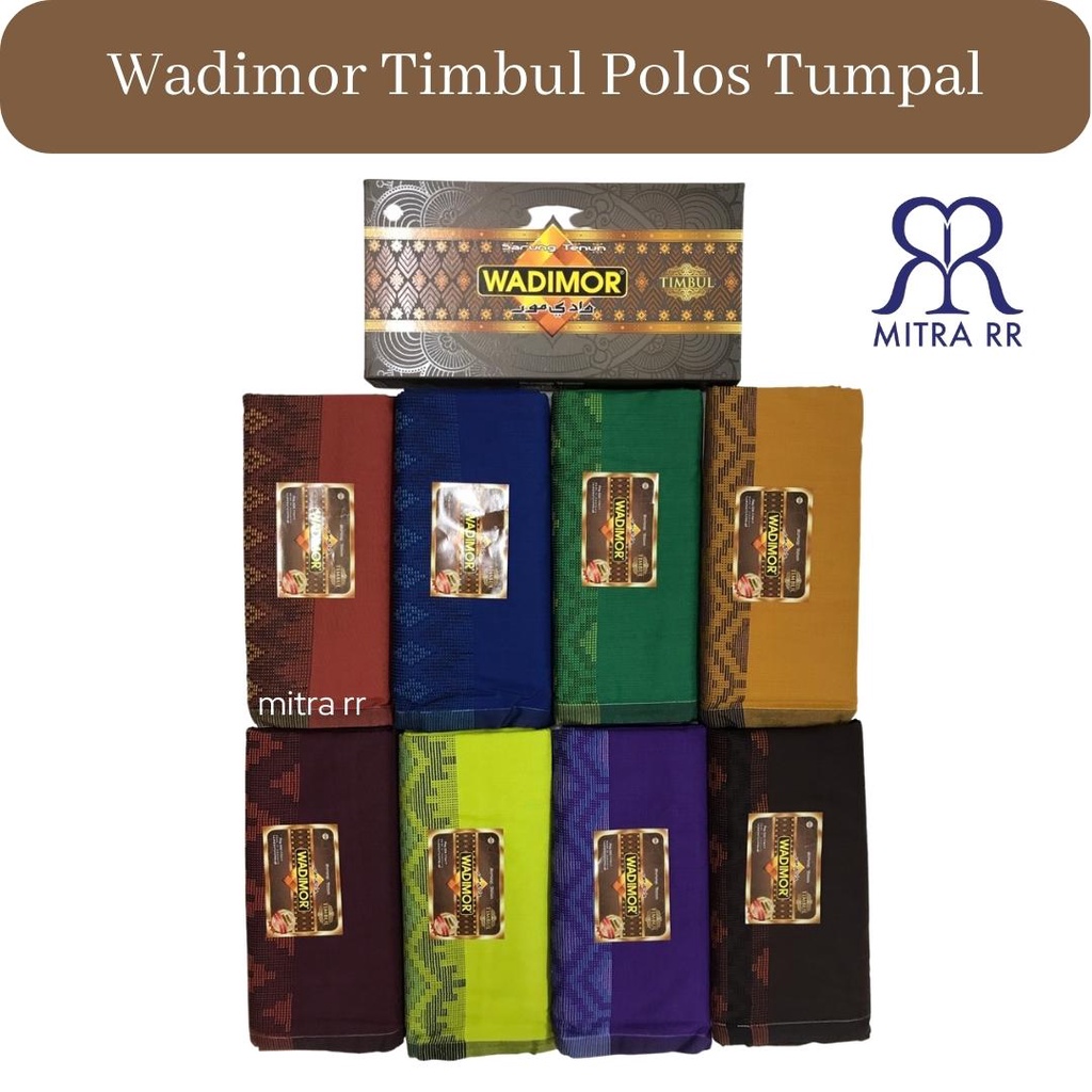 Sarung Wadimor Timbul Polos Tumpal Motif / Sarung Dewasa