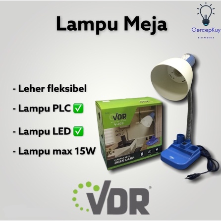 Lampu Meja Belajar Fleksibel + Switch Tanpa Bohlam VDR 009