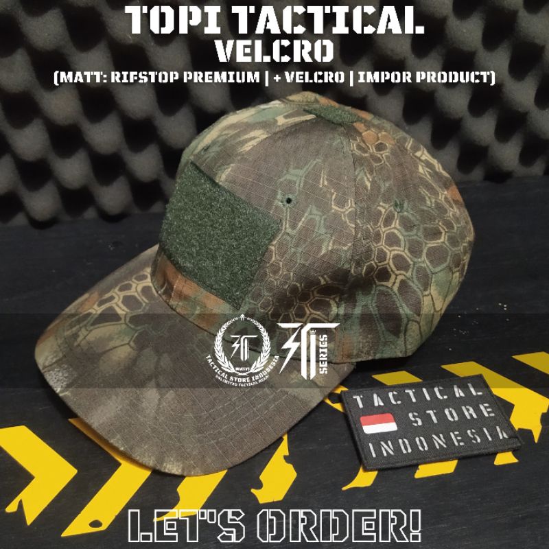Topi Tactical Impor Loreng Phyton Hijau