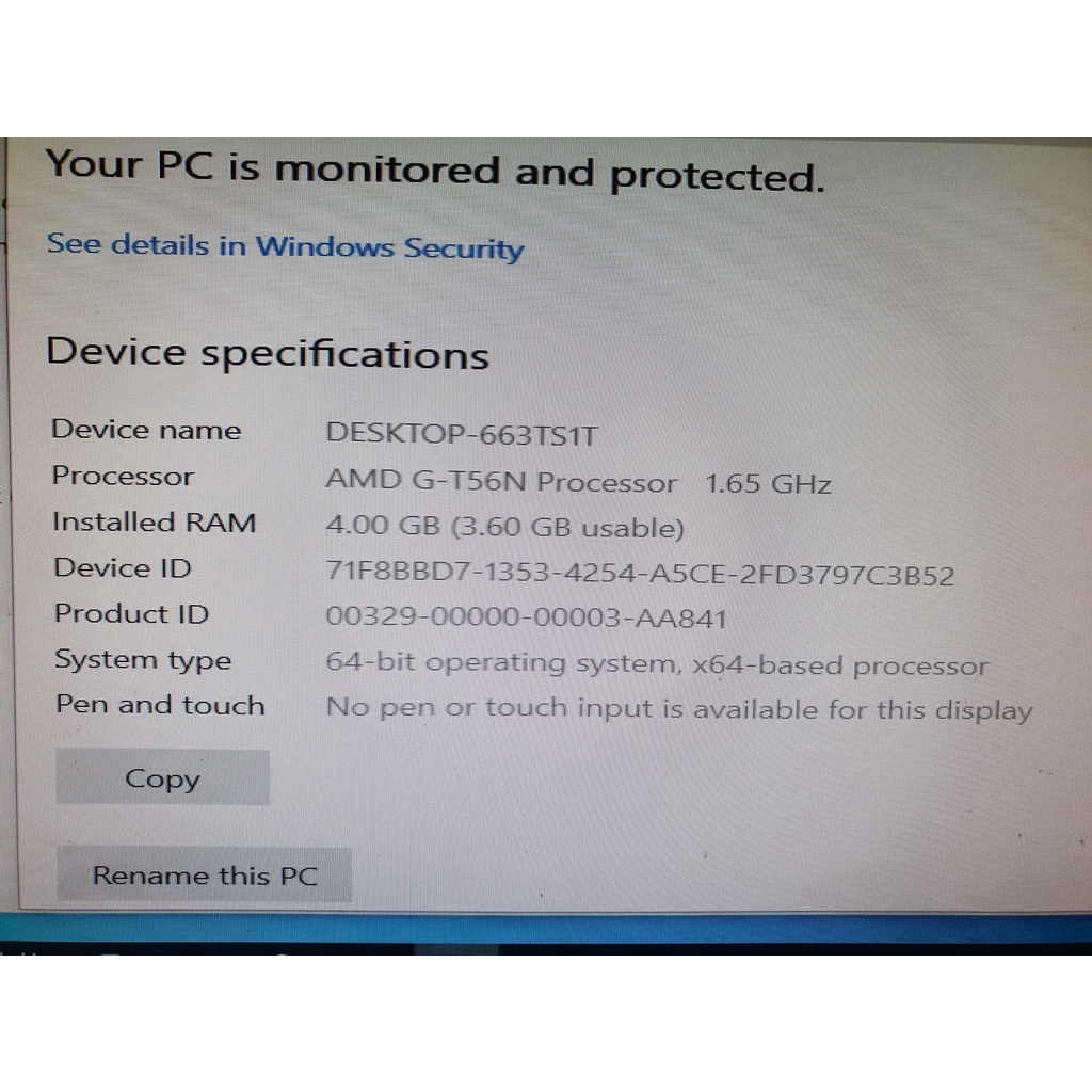 MINI PC DELL WYSE AMD G-T56N RAM 4GB SSD 120GB