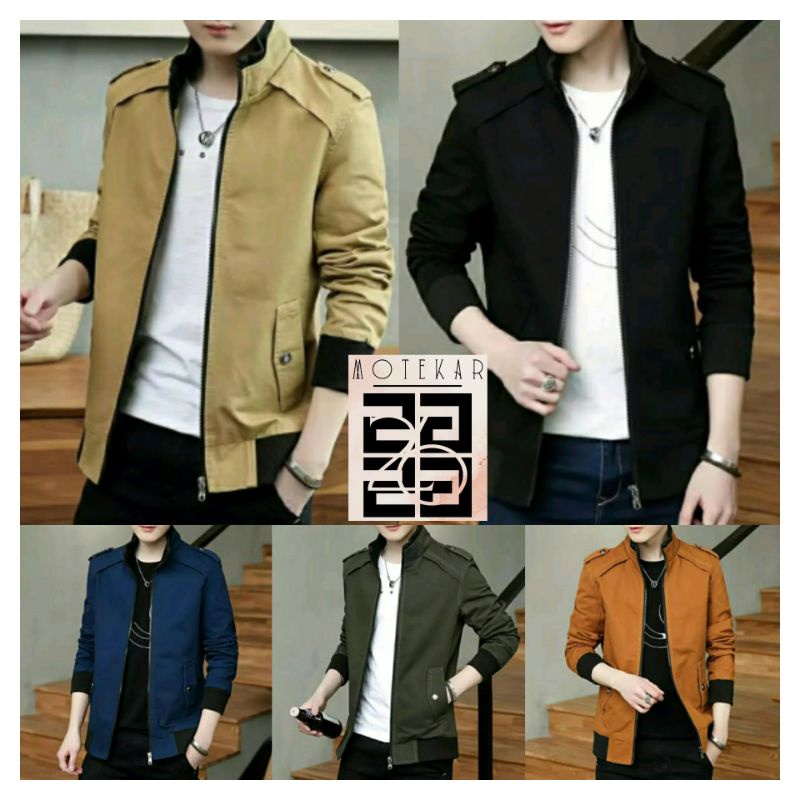 JAKET SEMI KATUN PRIA / Jaket Fashion korea / JAKET DELEUP2