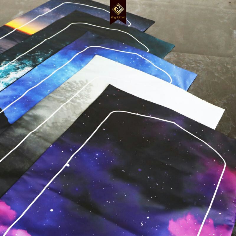 Sajadah premium sejadah traveling sajadah couple WATERPROOF NATURE EDITION KING SALMAN GRATIS CUSTOM