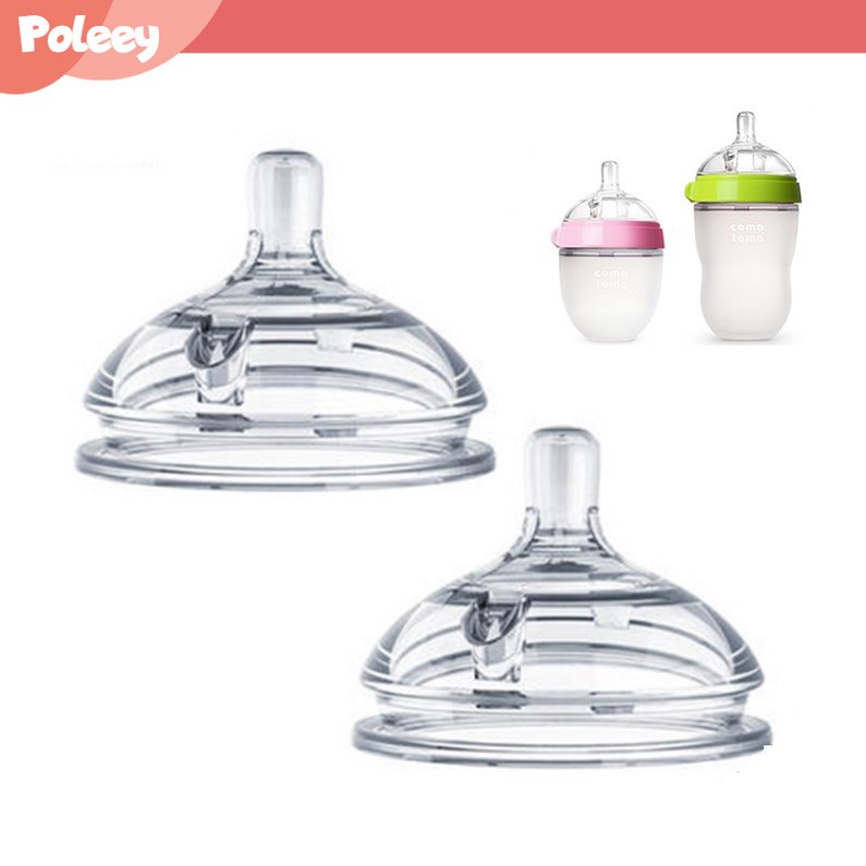 Dot Bayi Botol Susu Tempat Silikon Keselamatan Silicone Nipples Teat Puting Bayi Botol Leher Lebar Soft Pacifier Anti-bite