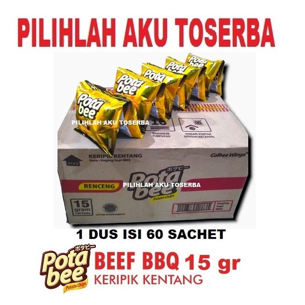 

Potabee Keripik Kentang BEEF BBQ RENCENG - ( HARGA 1 DUS )