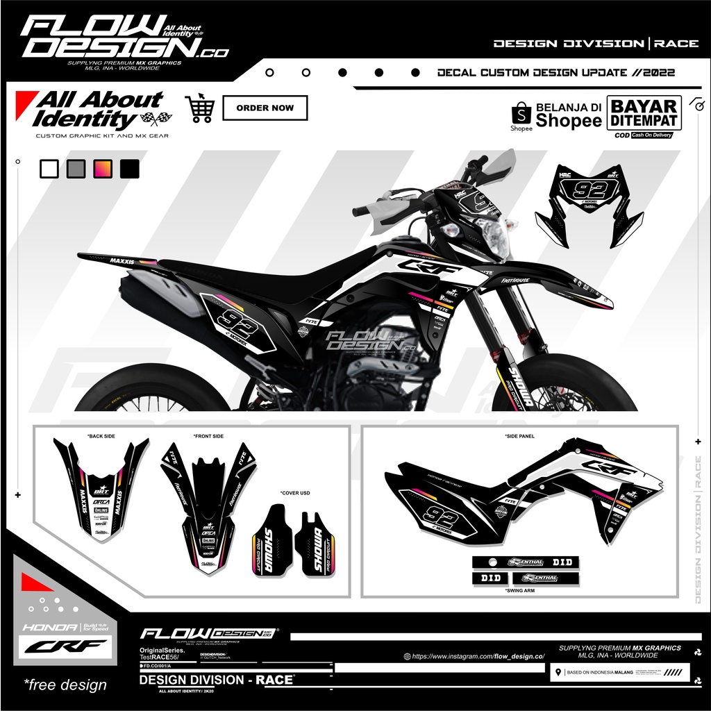 DECAL STICKER CRF 150L ( CUSTOM DESIGN )
