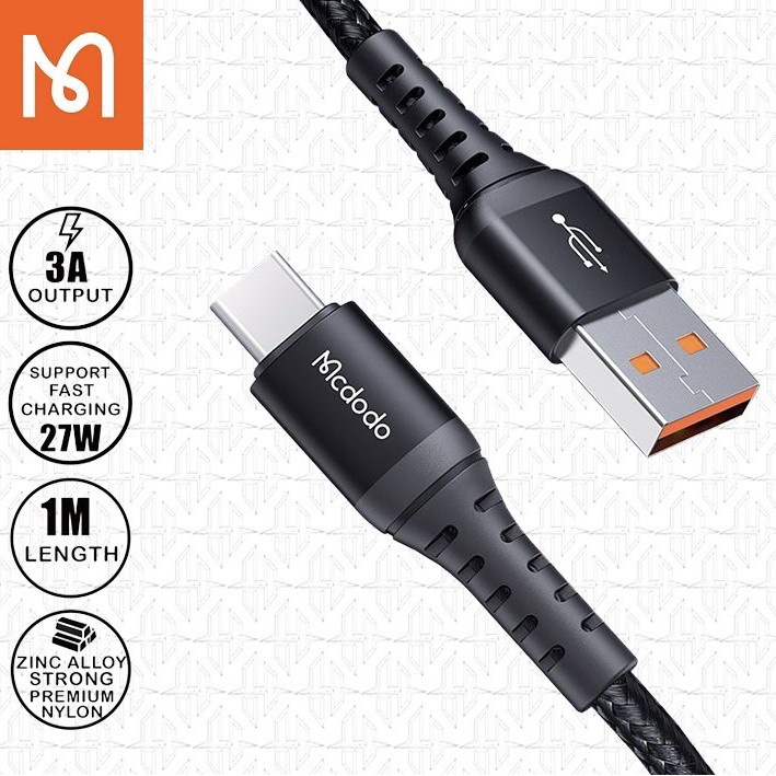 Kabel Type C Mcdodo CA-2271 Kabel Data Type C Fast Charging QC 4.0 1M