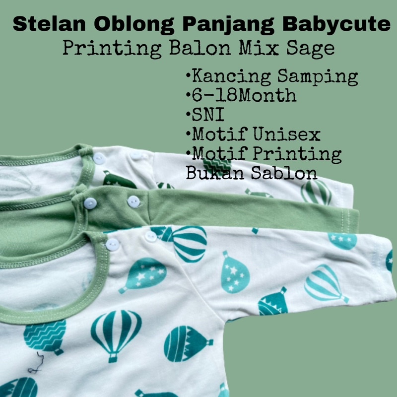 Stelan Oblong bayi panjang  baju celana SNI per 3 stel atau 1 stel SNI promo 9.9