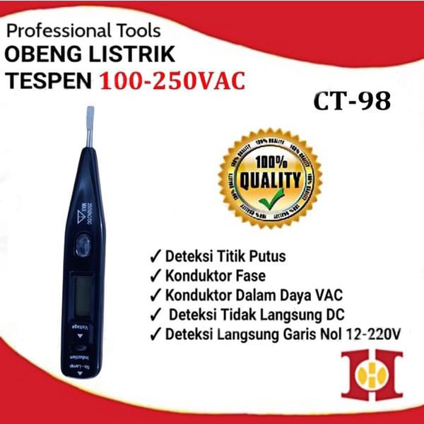 Digital Voltage Tester TTS-828/Alat Tes/ Alat Check Tegangan Listrik Totas Tespen