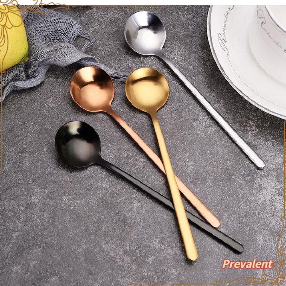 Preva Sendok Kopi Cermin Refleksi Cermin Bulat Nordic Style Dessert Spoon