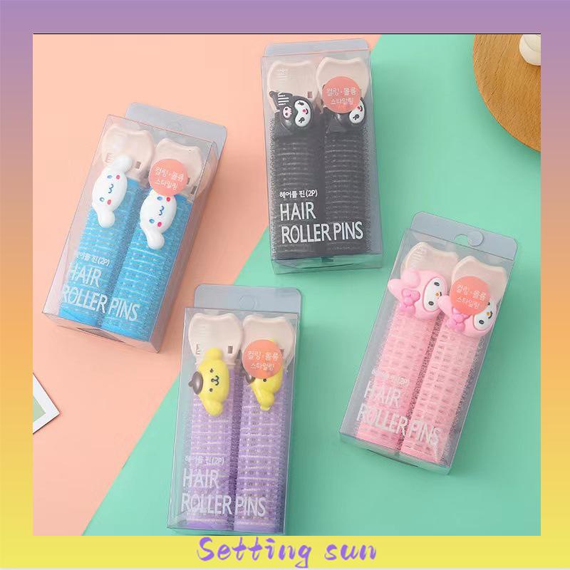 Sanrio Jepit Rambut Poni Keriting Bahan Plastik Gaya Vintage Korea Untuk Wanita Aksesori mode TN