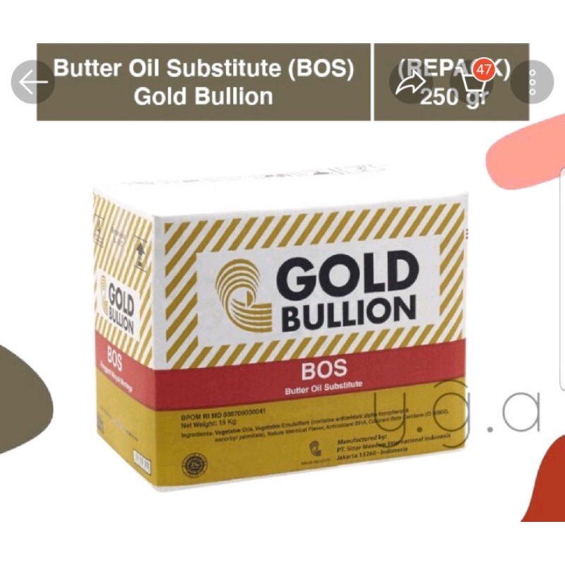 

Butter Oil Substisute Gold buillon repack 250gr