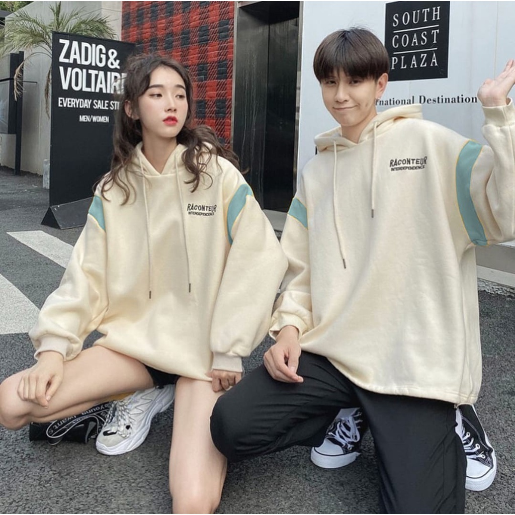 SWEATER HOODIE COUPLE | RACONTEUR HOODIE SWEATER WANITA PRIA | UNISEX