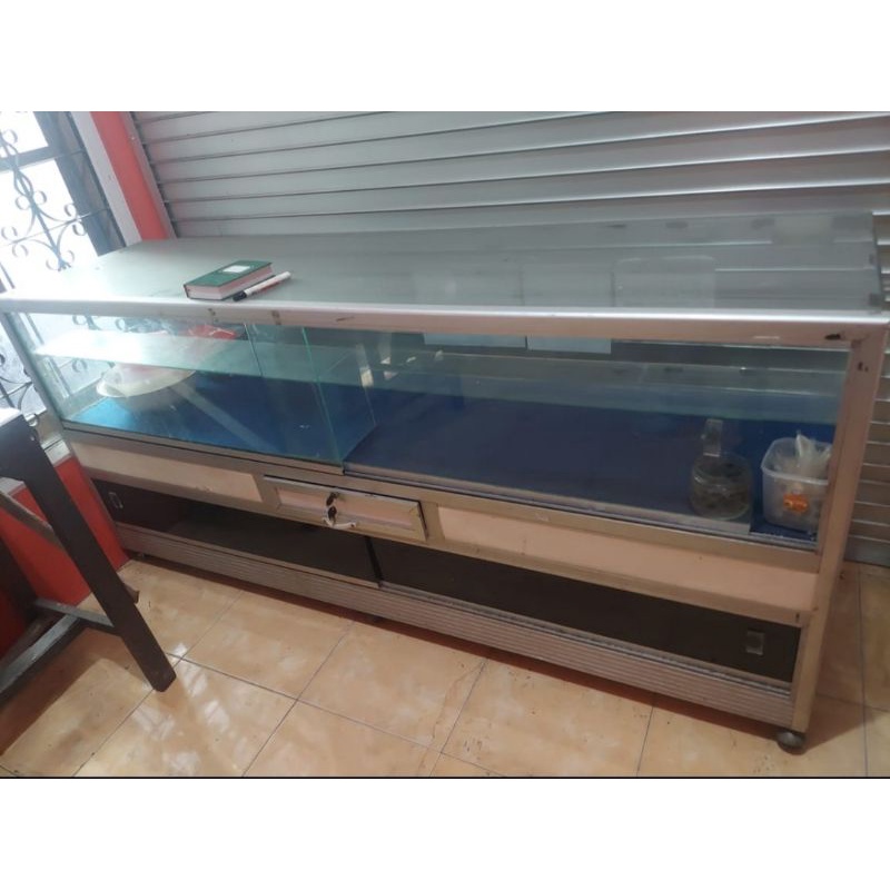 Etalase Counter Bekas / Etalase Conter Bekas / Etalase Conter Pulsa / Etalase Counter Hp Bekas Mulus