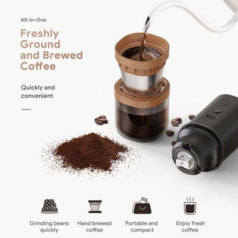 iCafilas Penggiling Kopi Elektrik 2 in 1 Coffee Grinder 24 W - ICF02