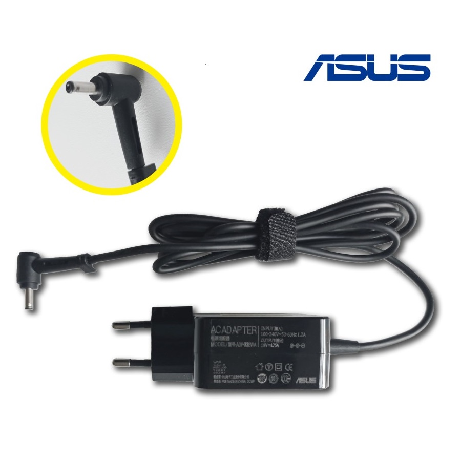 ORIGINAL ADAPTOR ASUS 19V 1.75A (4.0x1.35MM) X200 X200M X200MA X200CA X441N X441NA X441NC X441SA X541SA X541SC E203M E203MA E203MAH X201 X202 X210 ORIGINAL