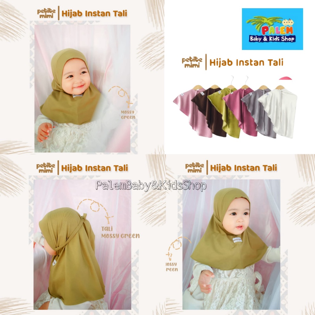 Petite mimi Hijab Instant Tali /Hijab isntan bayi /kerudung anak