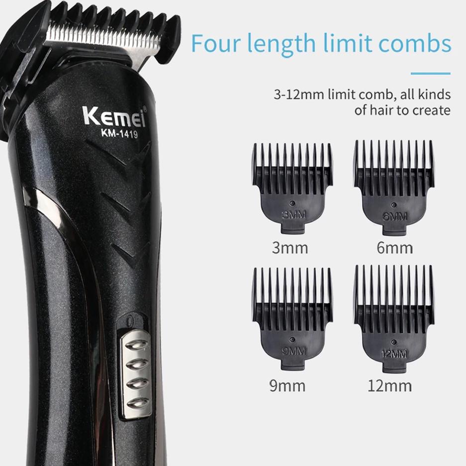 Siap Kirim Alat Cukur Rambut Elektrik Kemei ORIGINAL / Mesin Cukur Rambut Cas / Hair Trimmer Mesin C