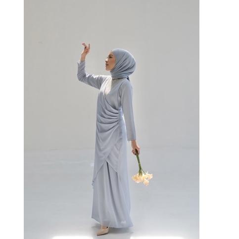 Viral ABINAYA - Jeema Dress / Elegant Long Maxi Formal Party Kondangan Vintage Brokat Lace Brukat Bu