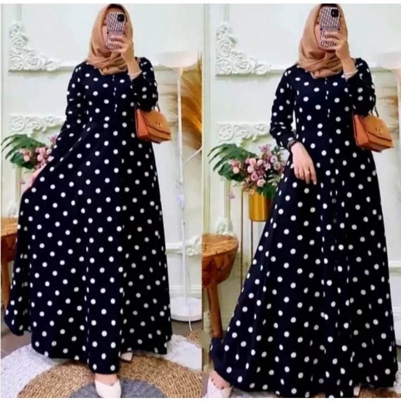 RA_ GAMIS POLKADOT / GAMIS TERBARU / GAMIS TERLARIS