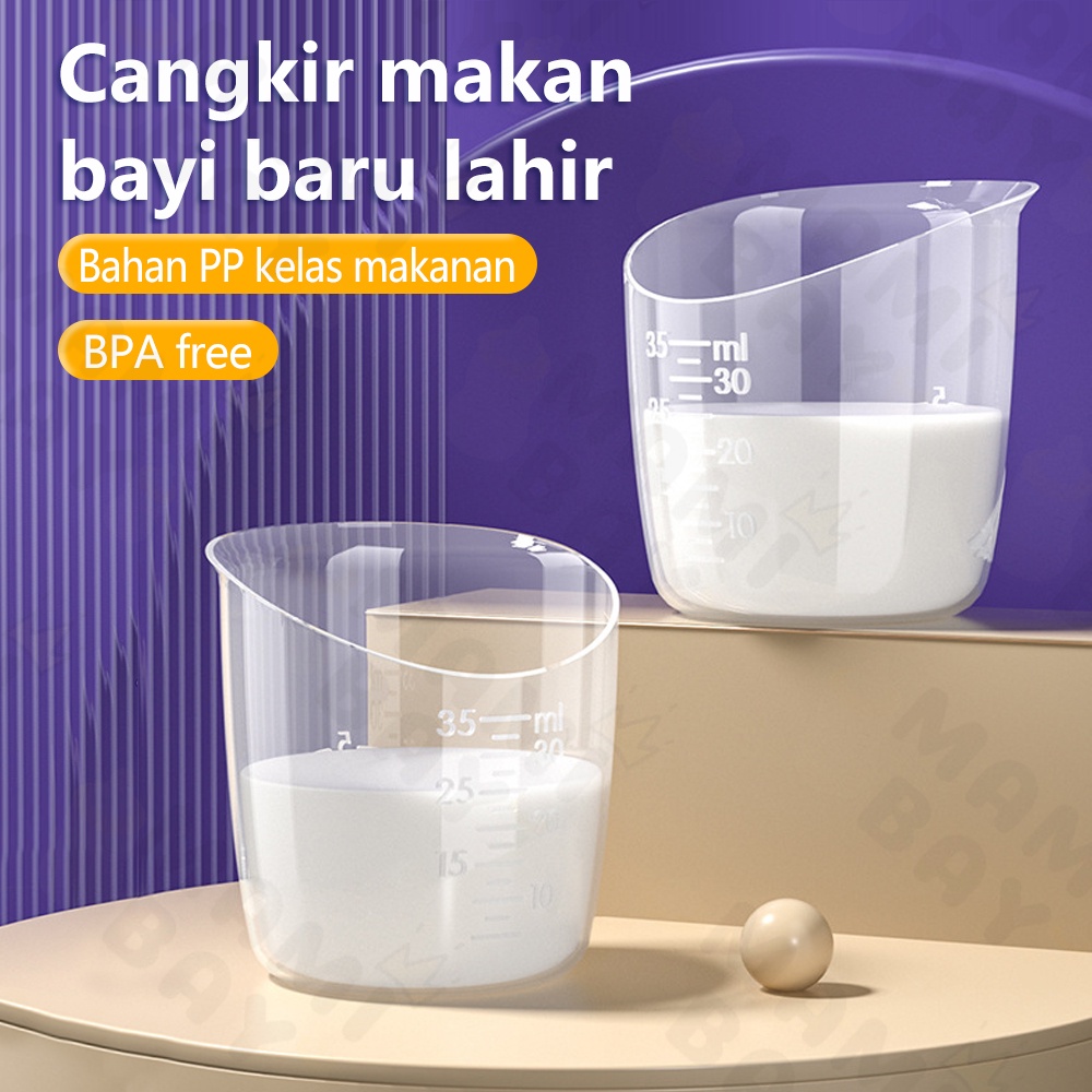 Mamibayi Little Baby Cup Feeder Cangkir Asi 35ML Gelas pengukur BPA Free