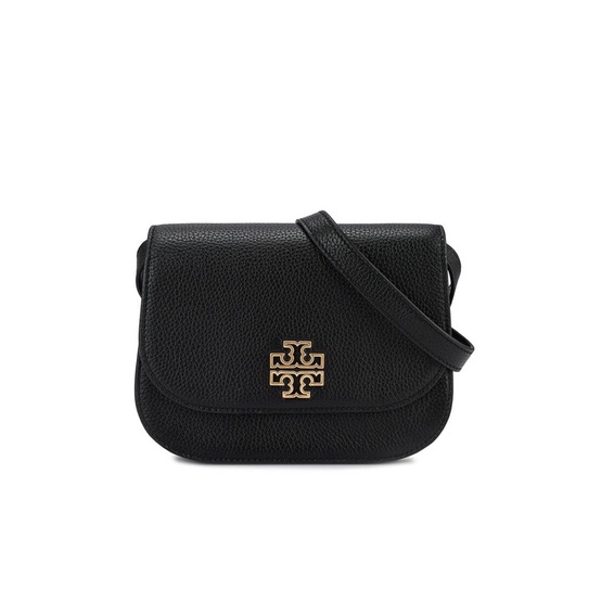 Tory Burch Britten Small Saddle Bag Black