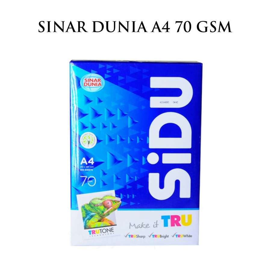 Kertas Fotocopy HVS Sinar Dunia SIDU A4 70 Gram Gsm Gr 70Gr