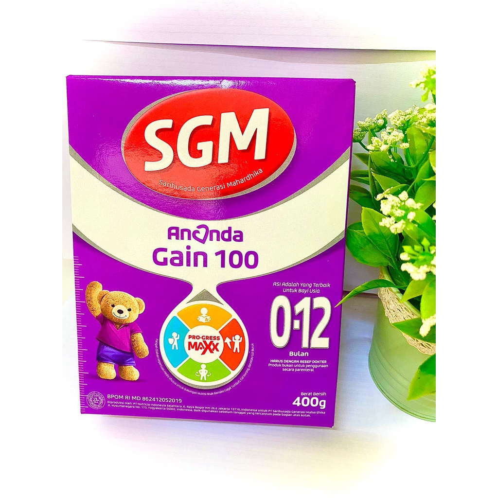 SGM Ananda Gain 100 0-12 Bulan Susu Bubuk 400 g