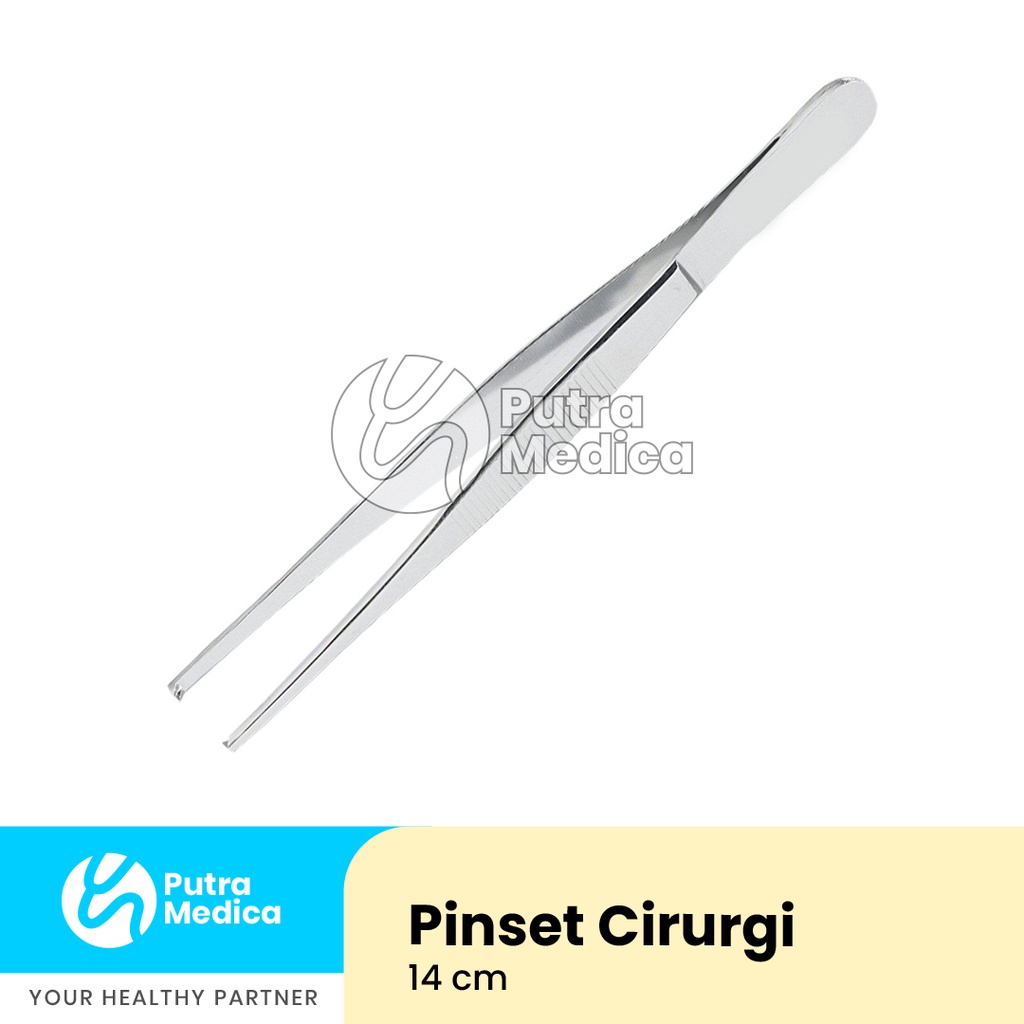 Sakamed Pinset Medis / Penjepit Jaringan / Dressing Tissue Forcep / Instrumen Instrument Operasi Bedah Stainless Steel