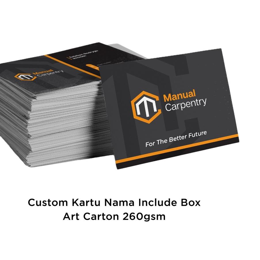 Baru - Twindigital Custom Kartu Nama Include Box Ekonomis Bahan Art Carton 260gsm  - KN AC 260gsm