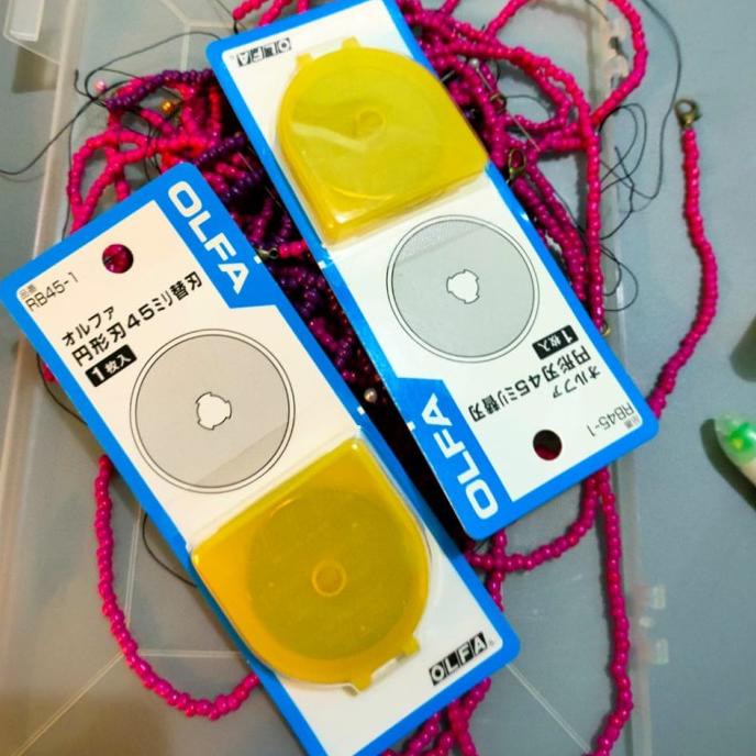 

[BISA COD] Refill Rotary Cutter OLFA 45mm (isi 1 keping)