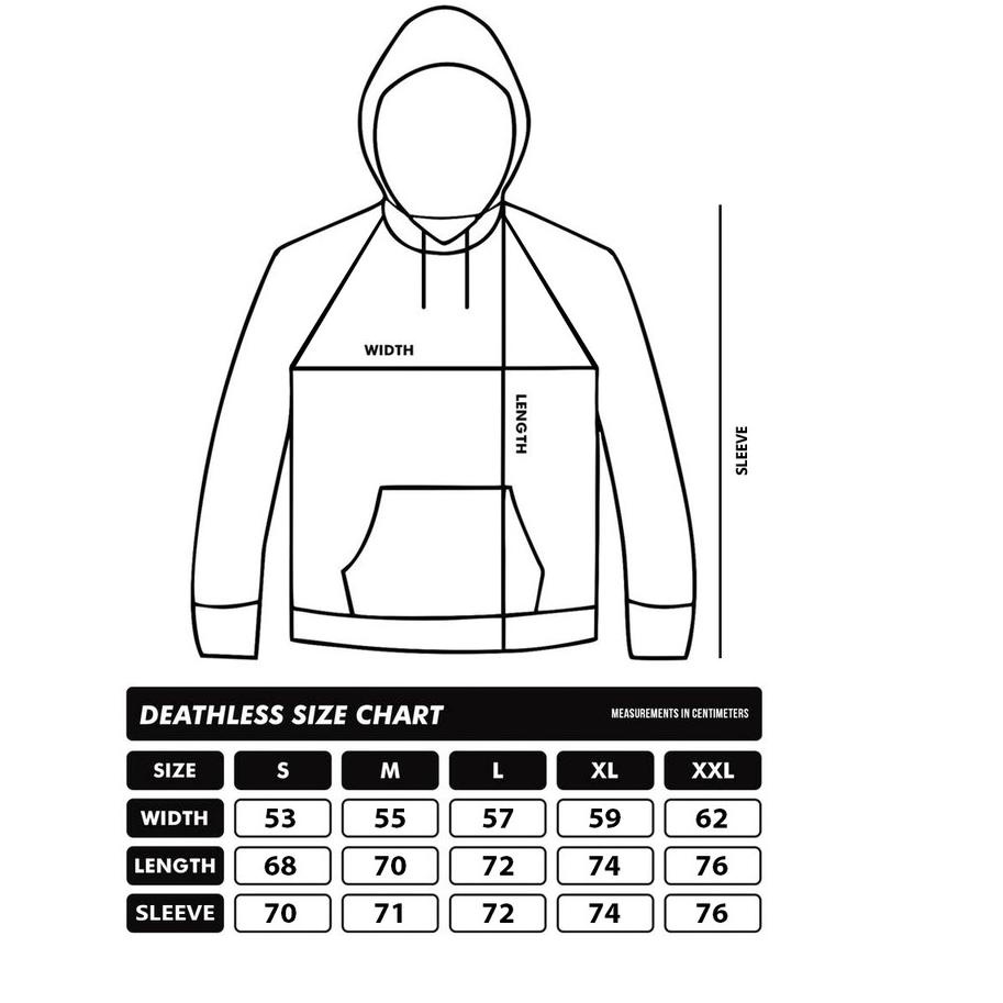 ⇔ DEATHLESS HOODIE | HD ZENKO | HITAM ネ