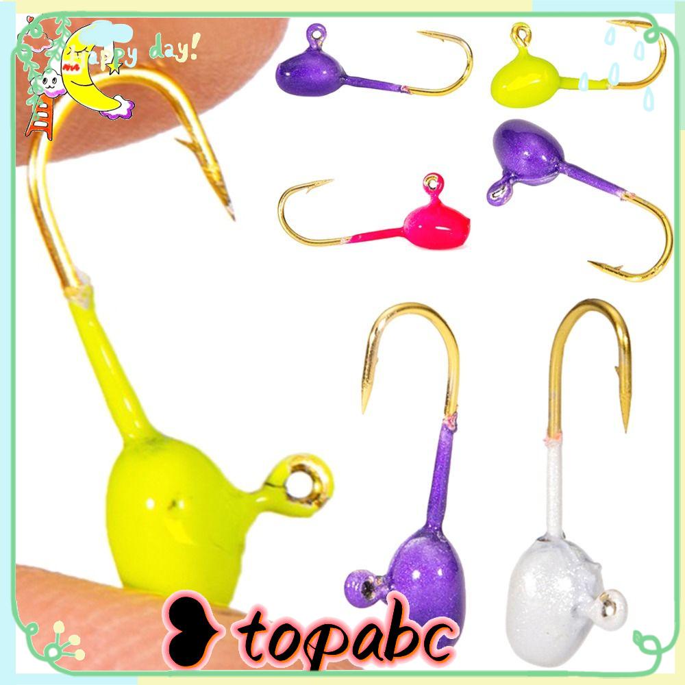 Top 10 Pcs Musim Dingin Es Pemikat Pancing Kualitas Tinggi Jigging Walleye Lead Hard Hook