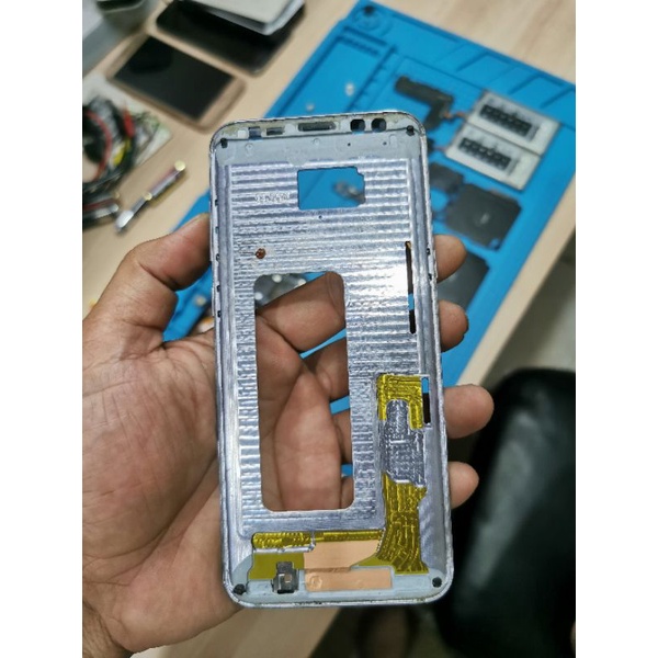 Frame LCD dan backdoor samsung s8 plus original copotan