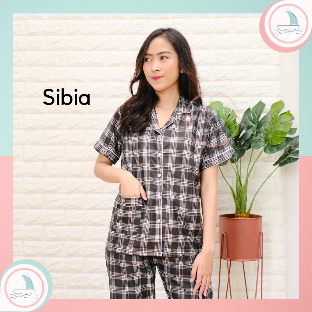 Baju Tidur Piyama Panjamas Wanita Sibia Celana Panjang Premium