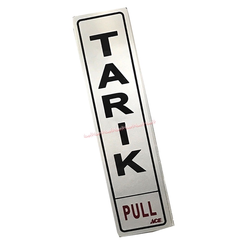 Stiker Tarik Full Pull Sticker Tariks Pulls Arahan Petunjuk Sticker Perintah Mudah Diaplikasikan Pada Kaca Metal Aluminium Silver