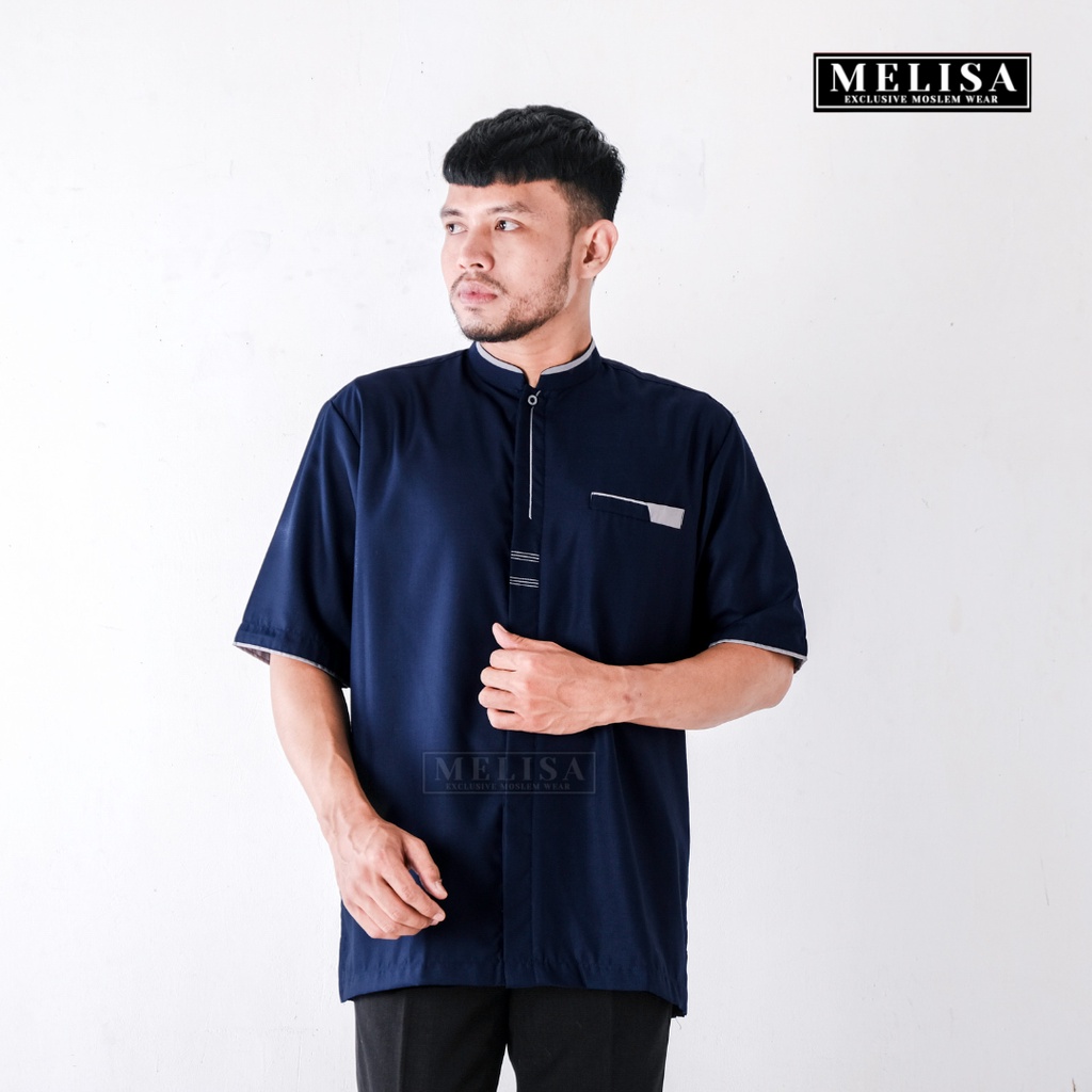 Baju Koko Pria Kemko Toyobo Motip Terbaru  Bahan Katun Toyobo Premium Size M L XL