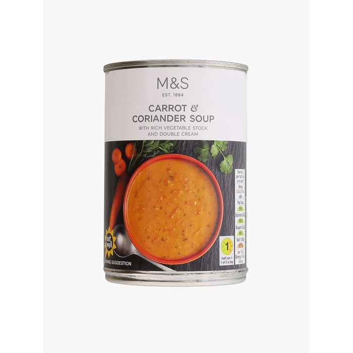 

✿ BISA COD✿ M&S FOOD - Makanan Instan Kaleng - Carrot and Coriander Soup - 400 gram